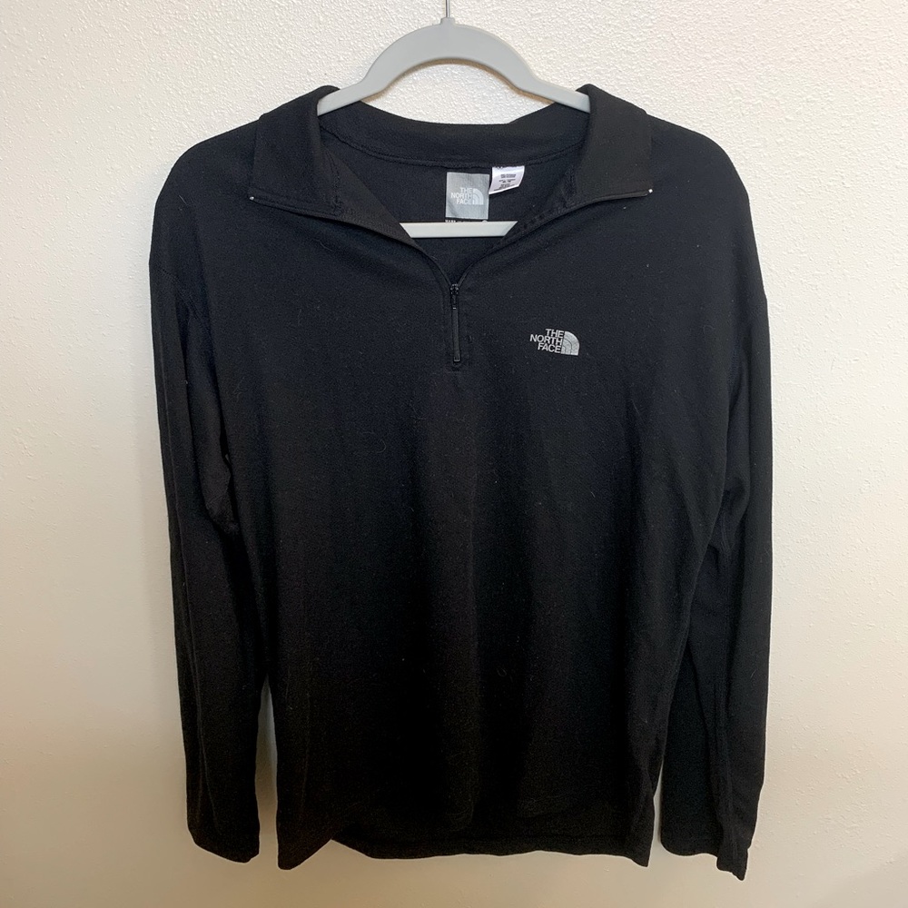 Medium sized Black North Face Zip up